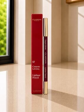 $25 New Clarins Crayon Lèvres Lipliner Pencil 07 Plum 1.2g